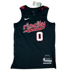 NNike Portland Trailblazers Damian Lillard RIP City Jersey Size M DX8517-010 NWT