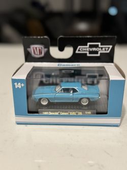 2025 M2 Machines 1969 Chevrolet Camaro SS/RS 396 Baby Blue Toy Car New In Box