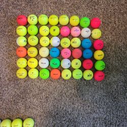 48 Like New Colored Golf Ball