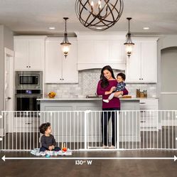 Regalo 130-Inch Super Wide Adjustable Baby Gate Pet Gate and Play Yard, 2-in-1 - Brand New in Box