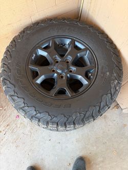 Jeep willys wheels and tires set of 5