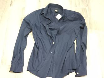 Dark Navy Blue H&M Dress Shirt - Medium - Check My Other Ads For More Dress Shirts