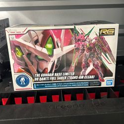 RG 1/144 Gundam Base Limited Double O Quanta  Trans Am Clear  Mobile Gundam OO