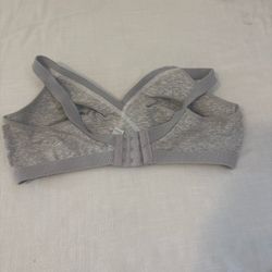 Women's T-Shirt Bra Warner 38D Comfortable Cotton Gray