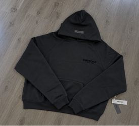 ESSENTIALS FEAR OF GOD BLACK HOODIE