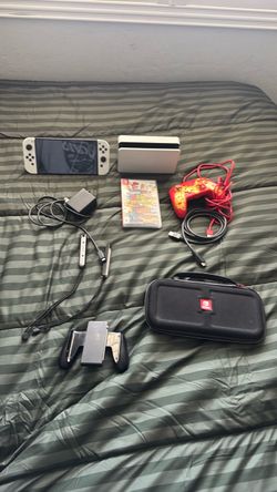 Nintendo switch OLED full set + wired controller and game