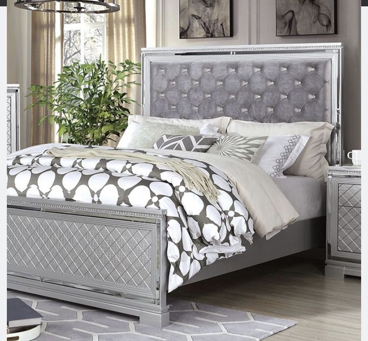 Queen Size Frame And Mattress