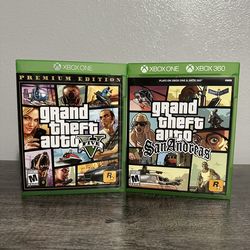 Grand Theft Auto San Andreas with poster (Xbox)