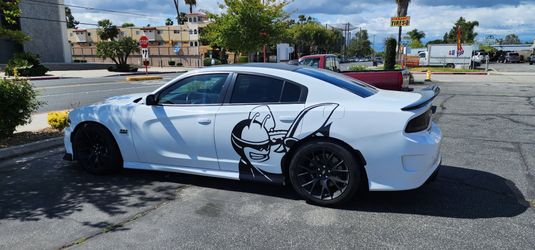 Bumble Bee vinyl wrap sticker decal for Dodge car