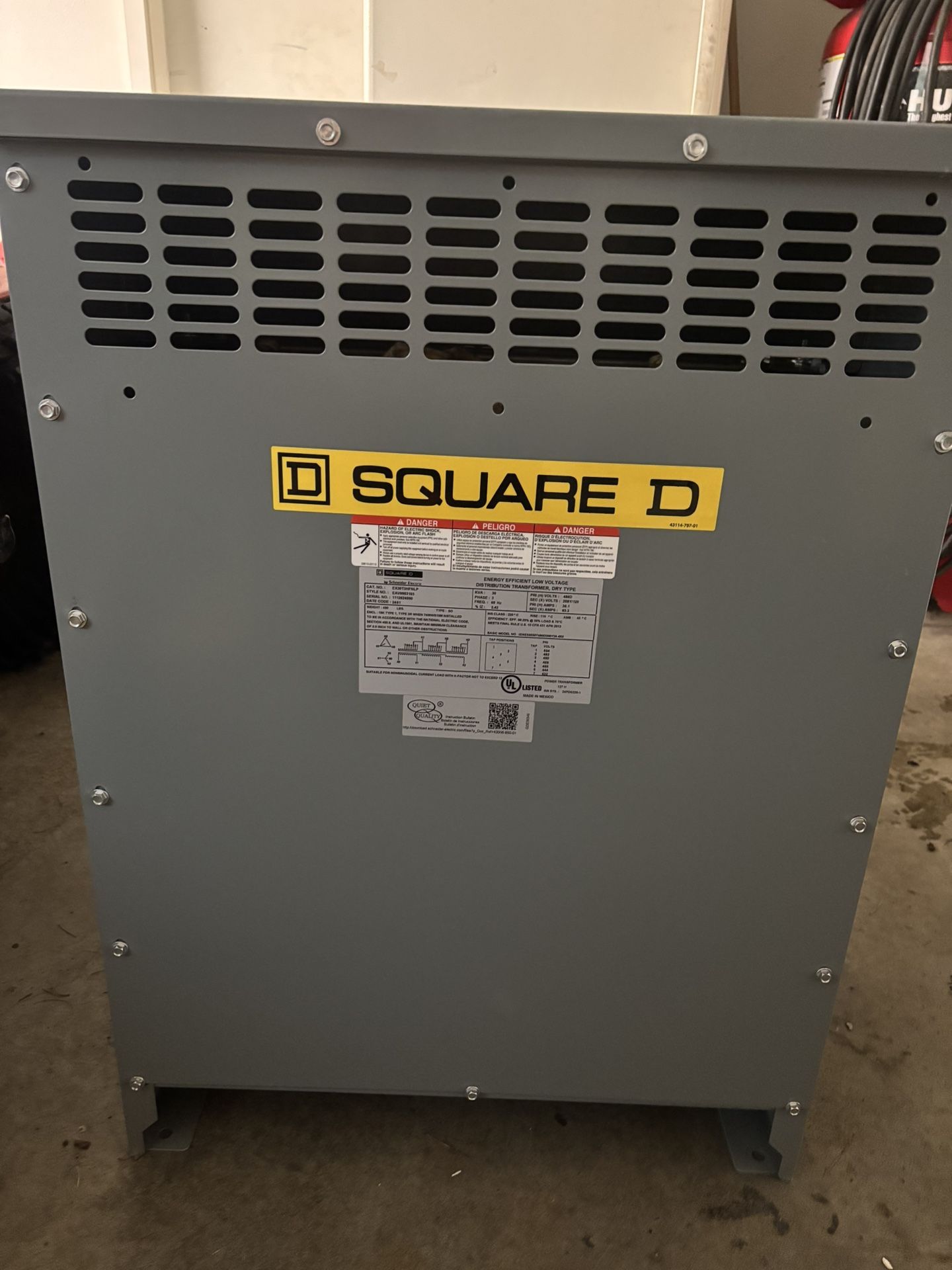 Brand new Square D transformer