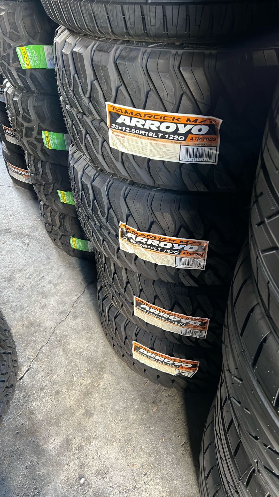33x12.50/17 Arroyo New Tires Set Of 4 Installed And Balanced Set De 4 Llantas Instaladas Y Balanceadas