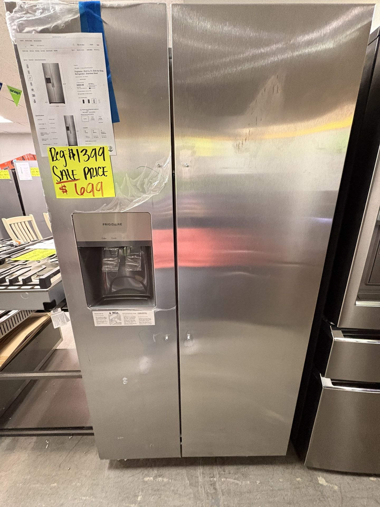 Frigidaire Side By Side Refrigerator