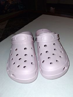 Womens Crocs Size 7-8 Pink Colored