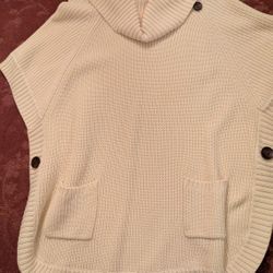 New Coldwater Creek Sweater Poncho Size XL