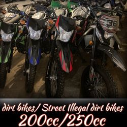 We Sell all colors and size  up to 250cc scooter,4 wheelers,dirt bikes,go karts, street Illegal dirt bikes