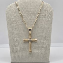 Double Cross Necklace