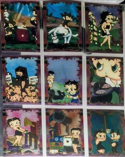1995 Betty Boop 9 Chromium Trading Cards by Krome Productions & Hearst Corporate