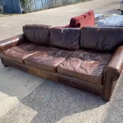LARGE LEATHER SOFA