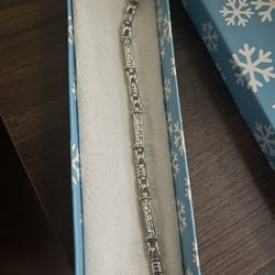 Silver 925 Bracelet With CZ Stones 