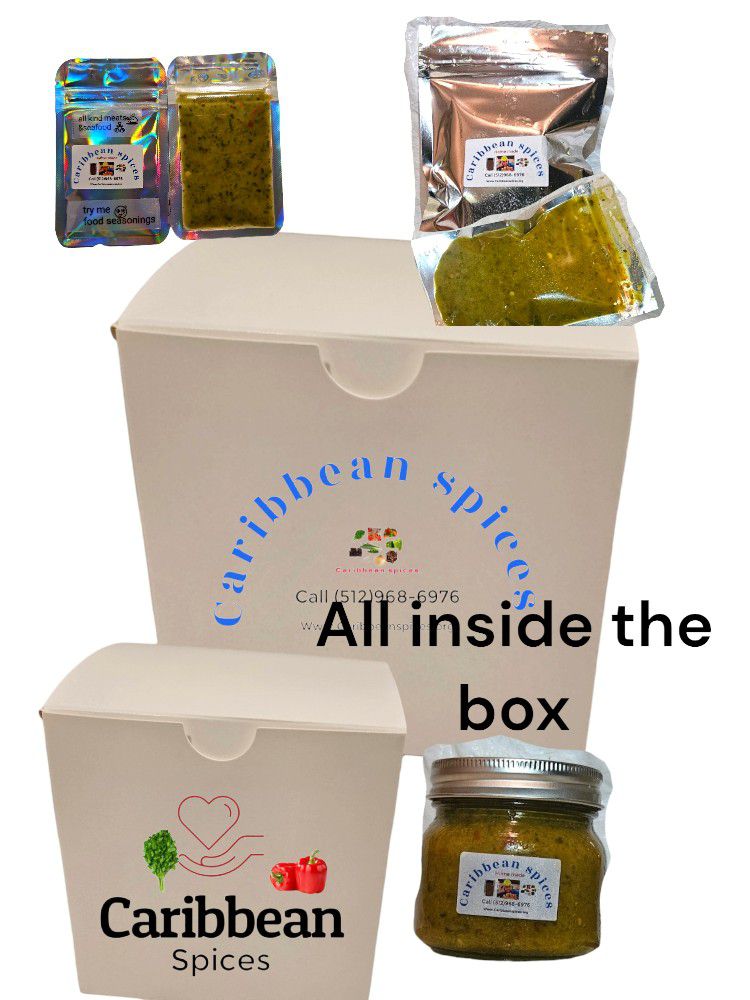 Combo Box Caribbean Spices  Organic 