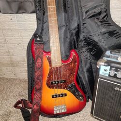 Bass Guitar with Amp