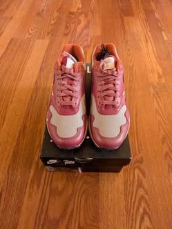 Nike Air Max 1 Patta Waves Rush Maroon Size 8
