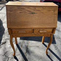 Secretary Desk With Chair -Solid Oak