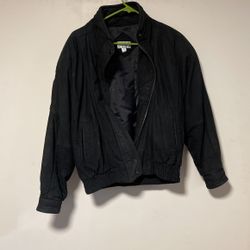 90s Women’s Suede Bomber Jacket