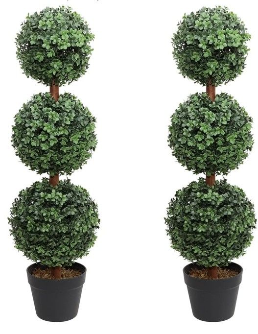 Artificial Topiary Triple Ball Tree