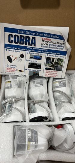 Cobra 8-Channel Surveillance DVR with 4 HD Cameras