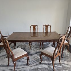 Dining Table & Chairs - Antique Baker Furniture OBO