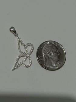 Infinity Butterfly Silver  Charm 
