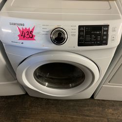 White Samsung Dryer 
