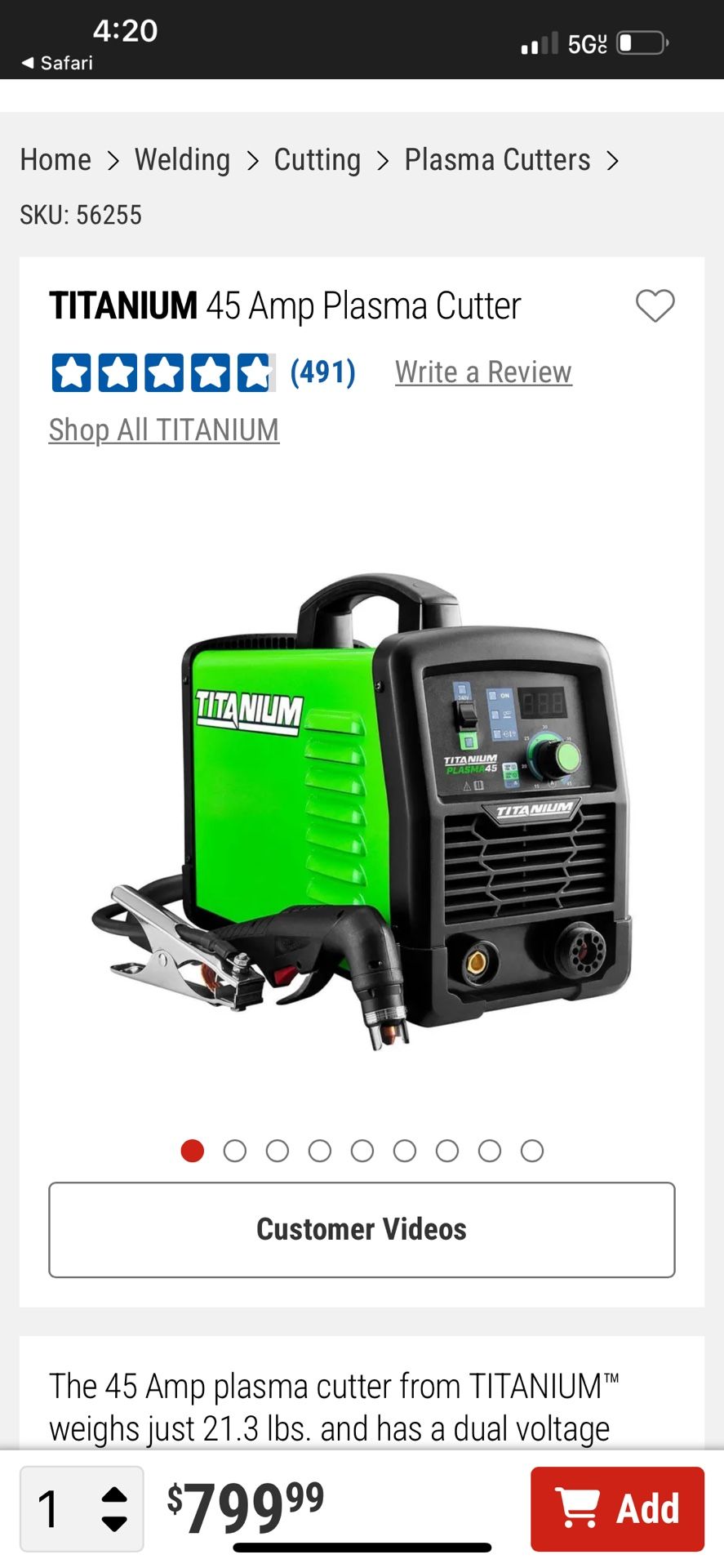 New Plasma 45 $490