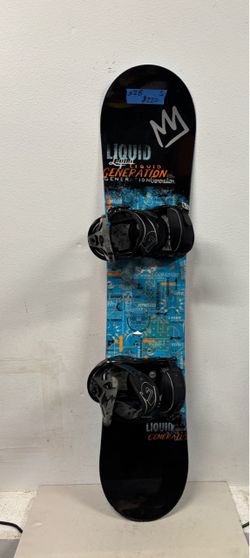 128 cm Liquid Snowboard w/ Burton Bindings