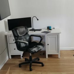 Solid Wood Workspace Desk