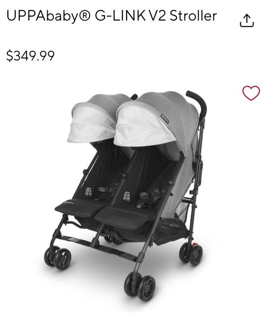 Double Stroller UPPA BABY G-LINK V2