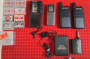 classic and modern audio recording and communication gear bundle