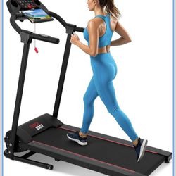 SereneLife Portable Foldable Treadmill for Home, 8.7 MPH Shock Absorption, LED Display