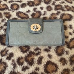 Gray coach wallet