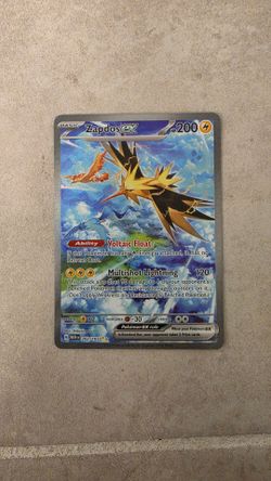 Zapdos ex 202/165 Scarlet & Violet 151 Special Illustration Rare