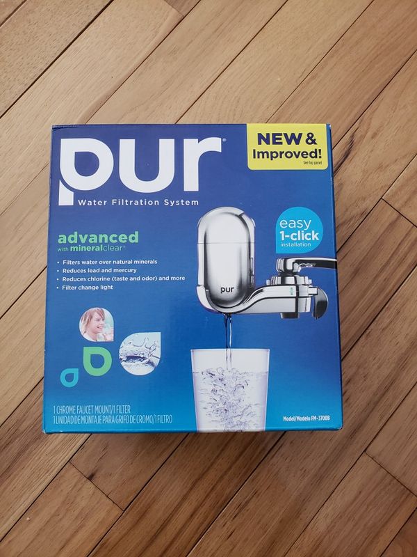 Pur Advanced Faucet Water Filter Chrome Fm 3700b Small Kitchen