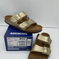 Birkenstock Arizona Sandals Gold Size 9