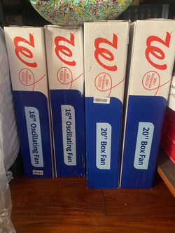 Brand new fans-$20 each. Price is firm. Higley and ray.