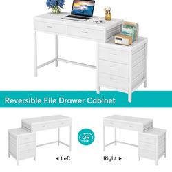 Escritorio para Computadora con 5 Cajones,