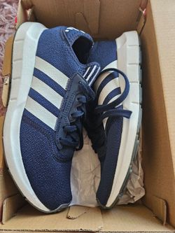 Adidas Swift Run X Navy Blue White Mesh Running Sneakers Womens