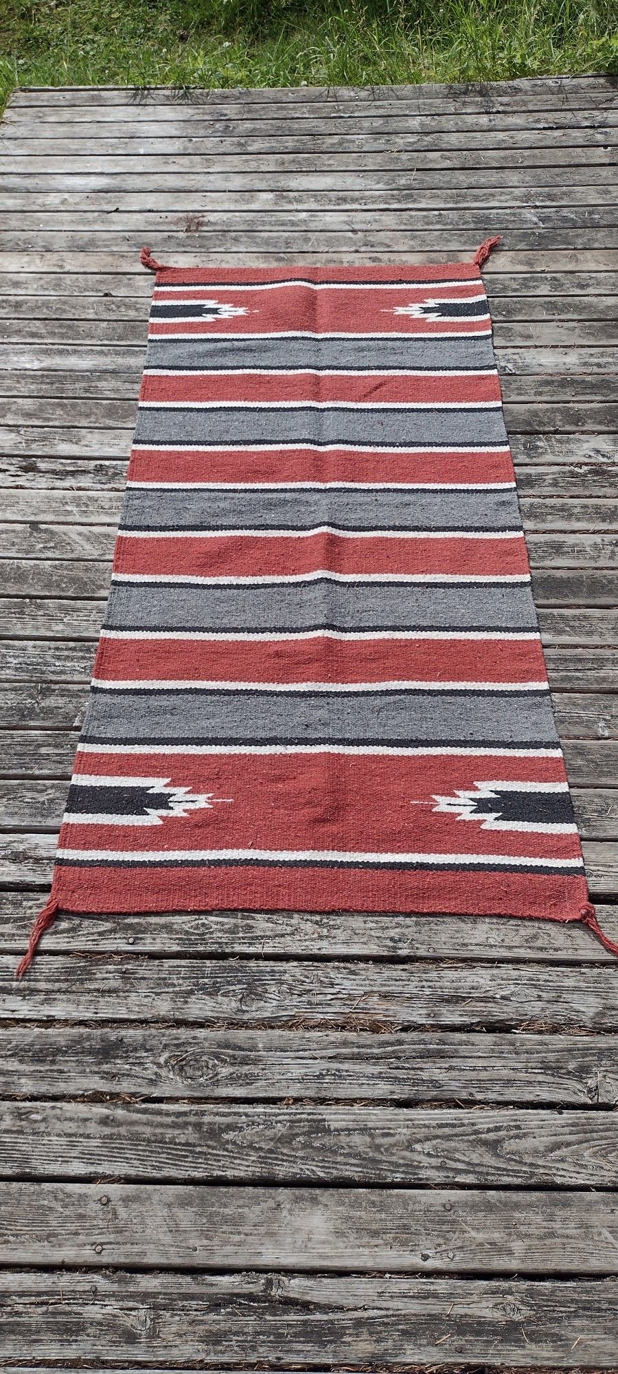 WOOL INDIAN STYLE THROW 60X30