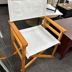 Newly 2 pc Folding Chair Wooden Director Chair Canvas Folding Chair Folding Chair populous + Canvas