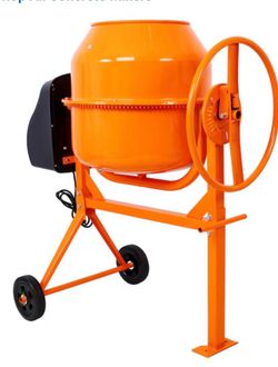 Electric cement mixer