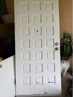 Two entry solid wood doors